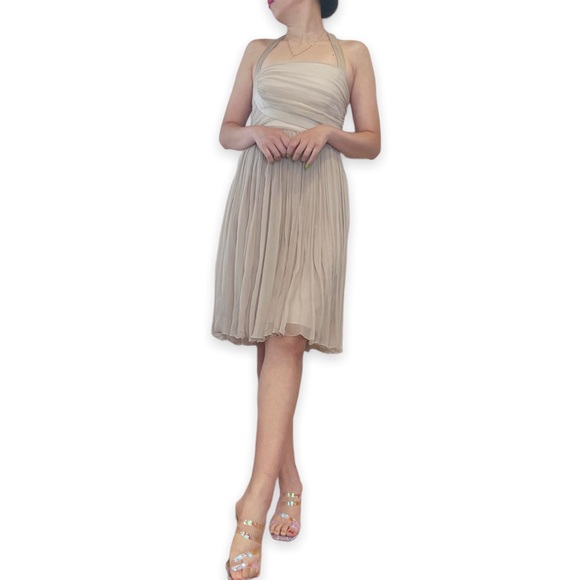 Rare FENDI Couture Runway 100% Silk Greek Goddess Dress Size 38/XS - Picture 9 of 16